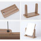 Ladies Rotatable Wooden Mirror Desktop Creative Portable Makeup Mirror HD Thin and Light Travel Out Household Essentials