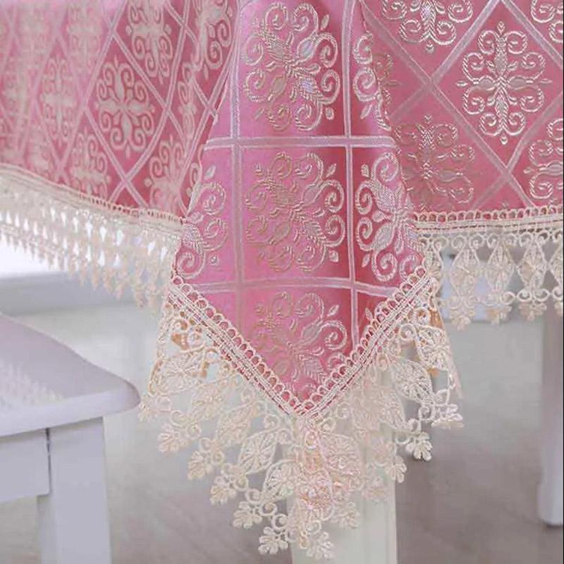 Embroidered Fabric Tablecloth Simple Pastoral Lace Tablecloth Dining Table Coffee Table Tablecloth Cover Towel Home Decoration