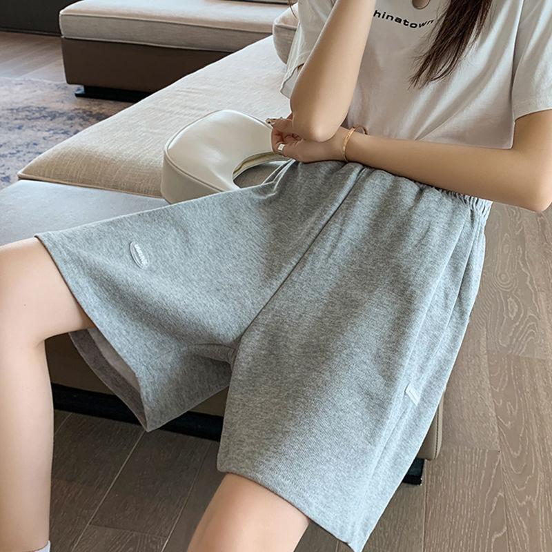 Wide Leg Pants Women's Summer Loose Large Size Casual Shorts Medium Tube Five Points Sports Pants Trend