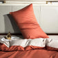 100% Cotton Solid Color Colorblock Pillow Cover High Density Silky Double Bedroom Bed Pillowcase