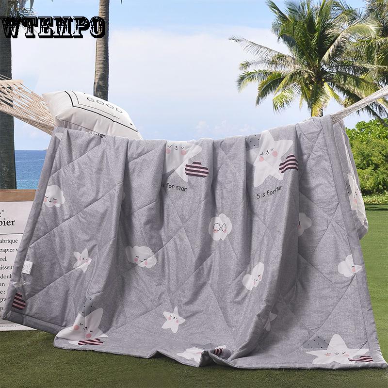 WTEMPO Brand Cartoon Summer Cool Thin Quilt Machine Washable Comfortable Breathable Fashion Cotton