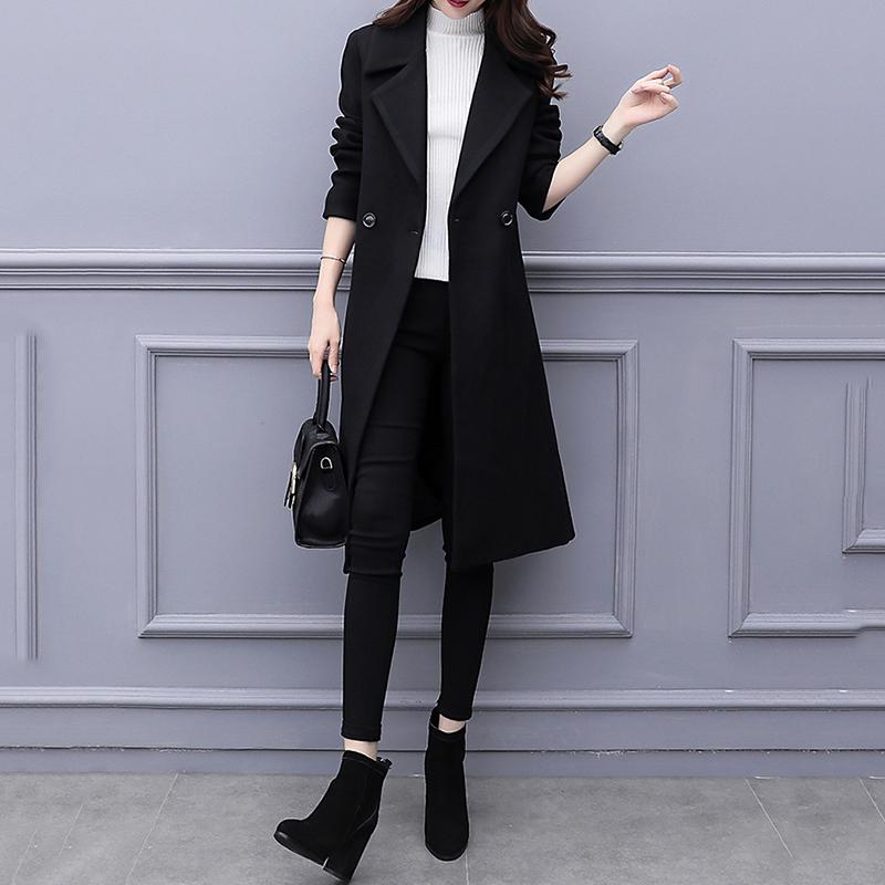 Women Coats Winter Long Overcoat Outwear Coat Loose Cardigan Long Sleeve Manteau Femme Hiver Elegant
