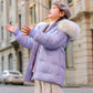 Children's Down Jacket Girl Mid-length Down Jacket Loose and Thick To Keep Warm