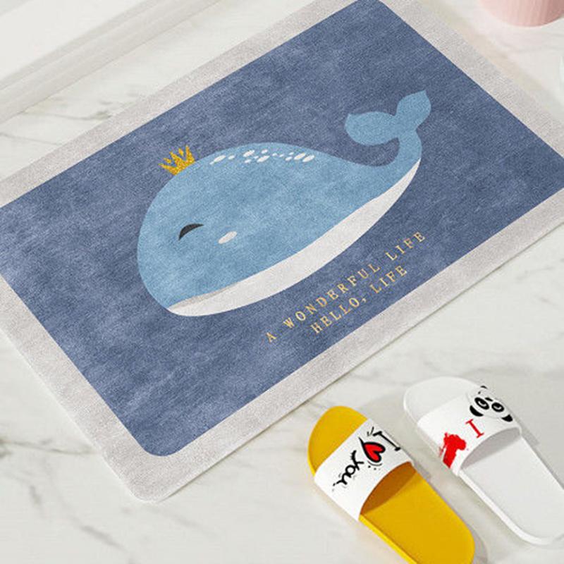 Floor Mats Toilets Toilets Absorbent Floor Mats Kitchen and Bathroom Non-slip Mats Door Entrance Door Mats Bedroom Carpets