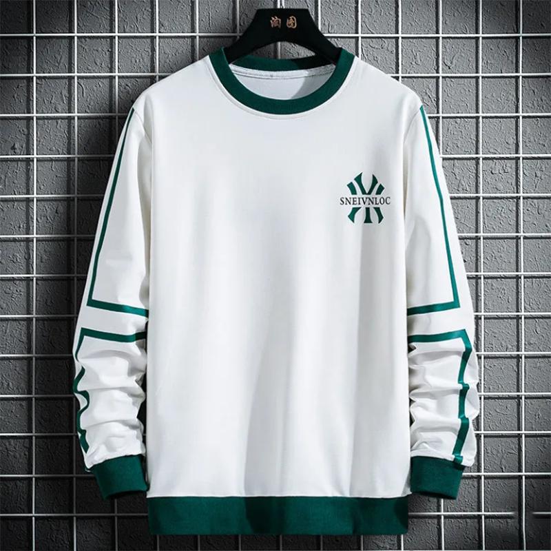 Autumn and Winter Cotton Sweater Men's Korean Loose Sweater Trend Plus Fleece Top Clothes Sweatshirts