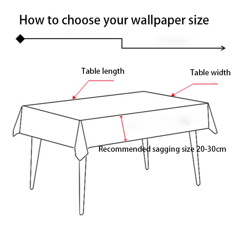 Nordic Table Cloth Waterproof, Oil-proof and Scald-proof Disposable Rectangular Pvc Coffee Table Cloth Table Mat Cloth Art Desk Table Mat