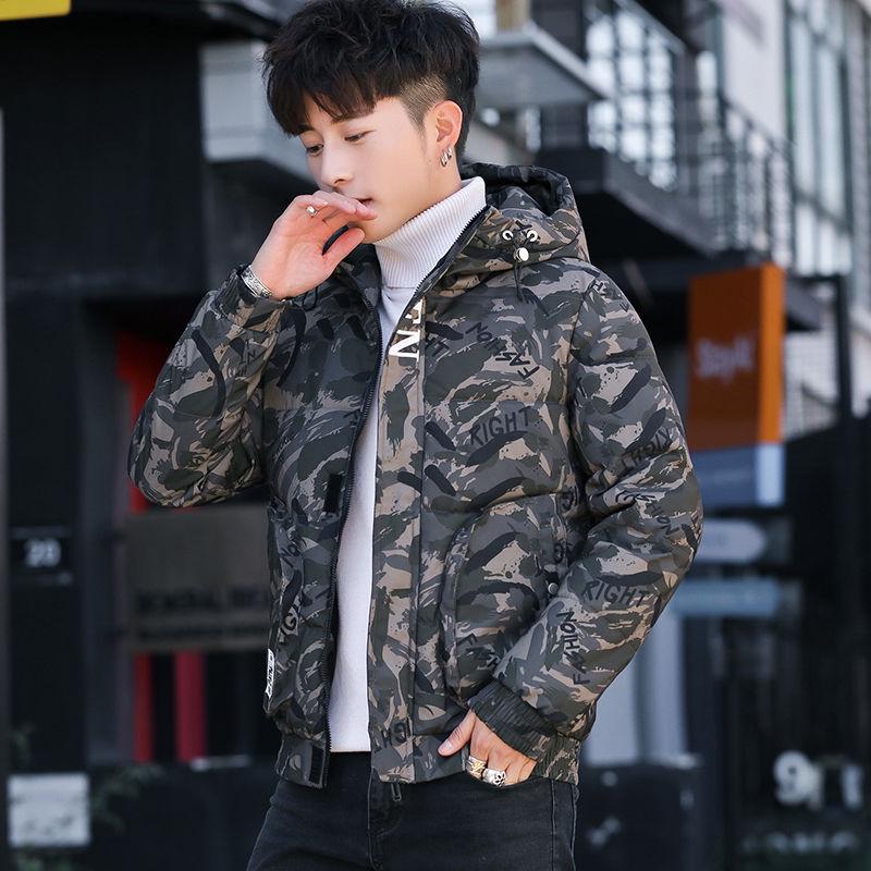 Plus Size Down Jacket Outdoor Casual Men's Autumn and Winter Mid-length Cotton Jacket
