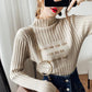 Pofulove Retro Slim Long Sleeve Knit Bottoming Shirt Women's Loose Pullovers Women's Fashion