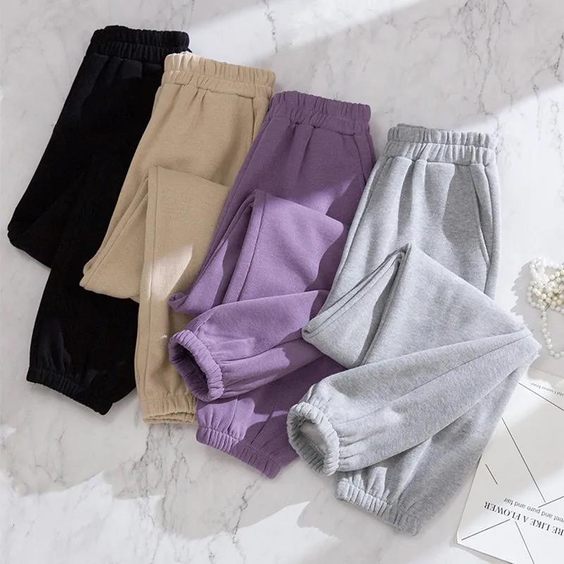 Spring and Summer Casual Pants Korean Version of Loose Small Man All-match Thin Section Waistband Sports Pants Women's Trend