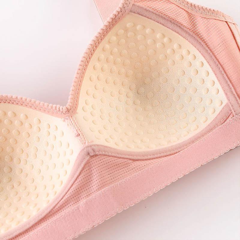 Thin Bras No Steel Ring Adjustable Gathering Underwear Feminine Simple Traceless Full Cup Comfortable Breathable Push-Up Bra