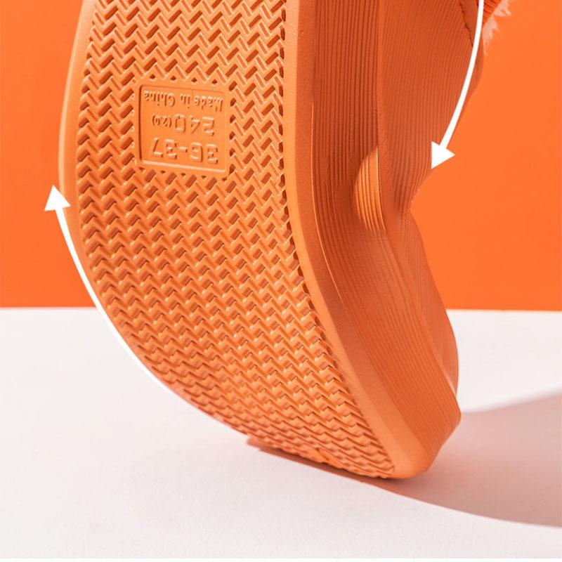 Waterproof Cotton Slippers for Women Winter Indoor and Outdoor Cute Plus Velvet Warm Shoes for Home Non-slip Wool Slippers