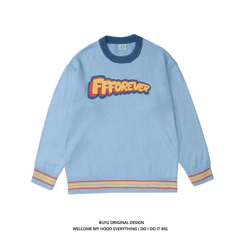 American Retro Wild Niche Sweater Men and Women Autumn and Winter Couples Japanese Lazy Style Milk Sweet Sweater