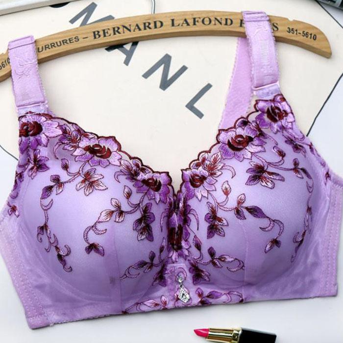 Floral Bras Sexy Push Up Bra for Women Plus Size Underwear Lingerie Thin Wire Free D Bralette Woman Push Up Bras