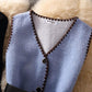 Ladies Sleeveless Vest Jacket Ladies Temperament Goddess Fan Waist Was Thin Cardigan All-match V-neck Ladies Jacket