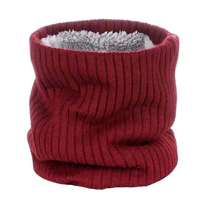 Autumn and Winter Hedging Knitted Scarf Men's Warm and Cold Scarf Windproof and Velvet Thickening Cervical Collar