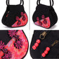 Ethnic Style Women Printing Handbag Messenger Dual Purpose Exquisite High Quality Elegant Stitching Color Cotton and Linen
