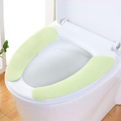 3 Pairs of Plush Toilet with Toilet Cushion Thickened Plush Toilet Cover In Winter New Toilet with Waterproof Toilet Cushion