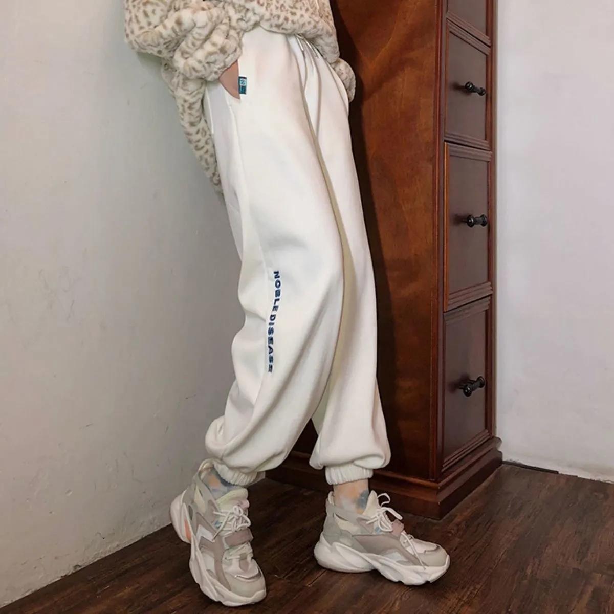 Women's Loose Leggings Pants Spring and Autumn Harajuku Style Students All-match Casual Sports Pants Harem Sweatpants Fitness Jogging Trousers