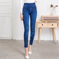 Colorful Floral Sexy Womens Skinny Blue Jean Denim Leggings Stretchy Jeggings Pants