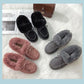 Fur Shoes To Keep Warm In Autumn and Winter Plus Velvet Korean Version of All-match Flat Snow Boots Women's Cotton Shoes