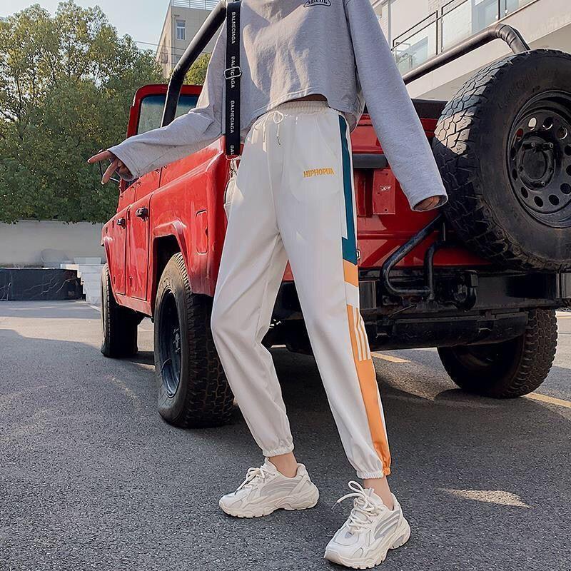 Ins Track Pants Summer Thin Harem Pants Harajuku Bf Style Hiphop Student Korean Style Trendy Loose Casual Pants