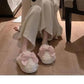 Women's Fashion Slippers Bowknot Design Slippers Lightweight Casual Flat Shoes Soft Soled Shoes