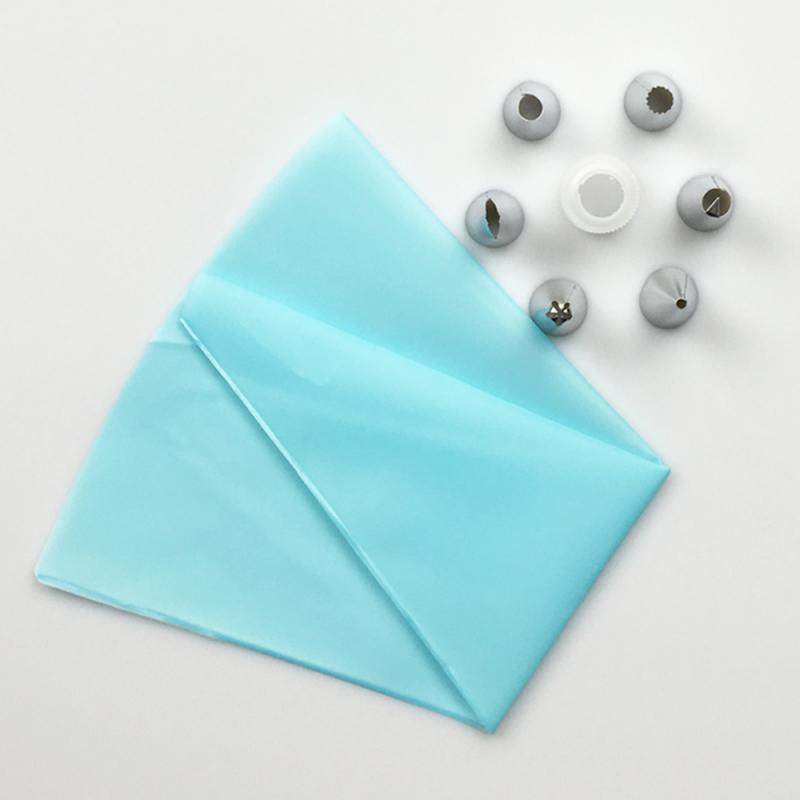 8Pcs/Set Silicone Pastry Bag Cream Nozzles Kitchen Bakery Cake Icing Piping Cream Cake Decorating Tools Reusable Bags Nozzle Set