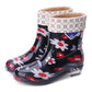 Rain Boots Ladies Adult Water Shoes Short Tube In Tube Rain Boots Fashion Waterproof Non-slip Rubber Shoes