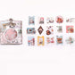 45PCS Stamping Sticker Pack Zhiyi Letter Salt Series Art Handbook Decoration Collage Material Stamp Sticker Small Fresh