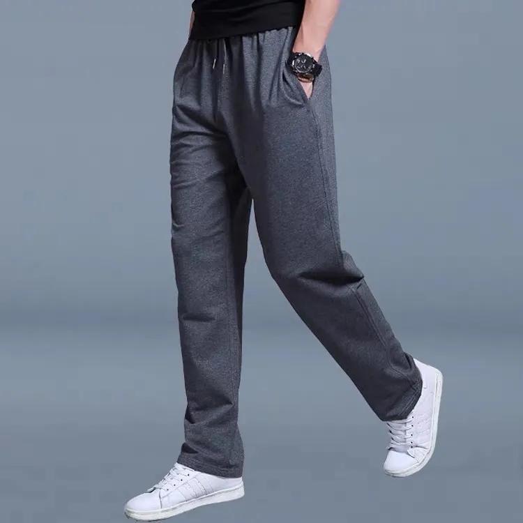 Men's Plus Size Sports Pants Spring and Autumn Sweatpants Thin Section Loose Straight Casual Pants Comfortable Breathable Sports Trousers