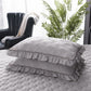 Pure Cotton Solid Color Pillowcases A Pair of Ruffled Quilted Pillowcases Antibacterial Pillowcases (without Pillows)