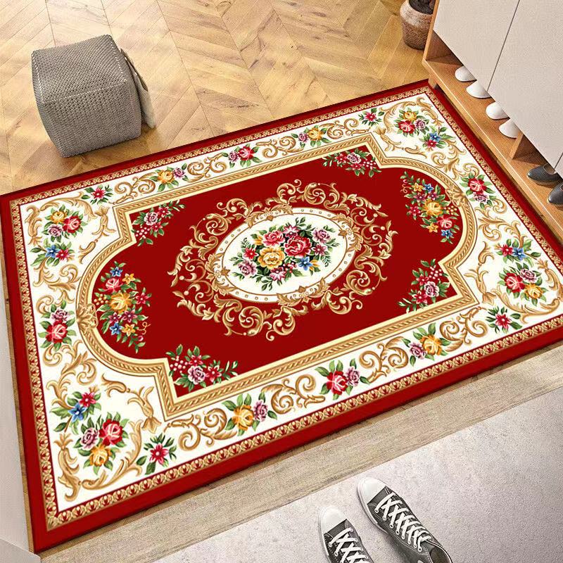 Household Carpet Bedroom Bedside Luxury Washable Carpet European Style Carpet Living Room Carpet