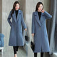 Women Woolen Coat Outerwear Autumn Winter Clothing Fashion Warm Woolen Blends Female Woolen Jacket