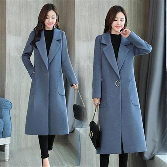 Women Woolen Coat Outerwear Autumn Winter Clothing Fashion Warm Woolen Blends Female Woolen Jacket