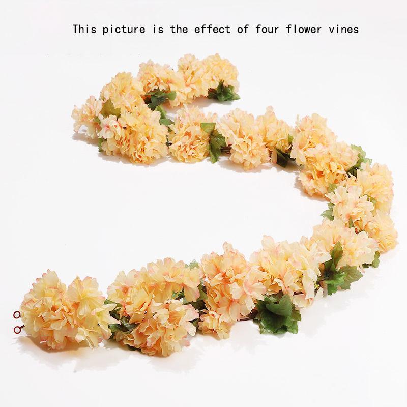 Simulation Sunflower Rattan Sun Flower Rattan Vine Indoor Living Room Air Conditioning Pipe Winding Wall Hanging Decoration