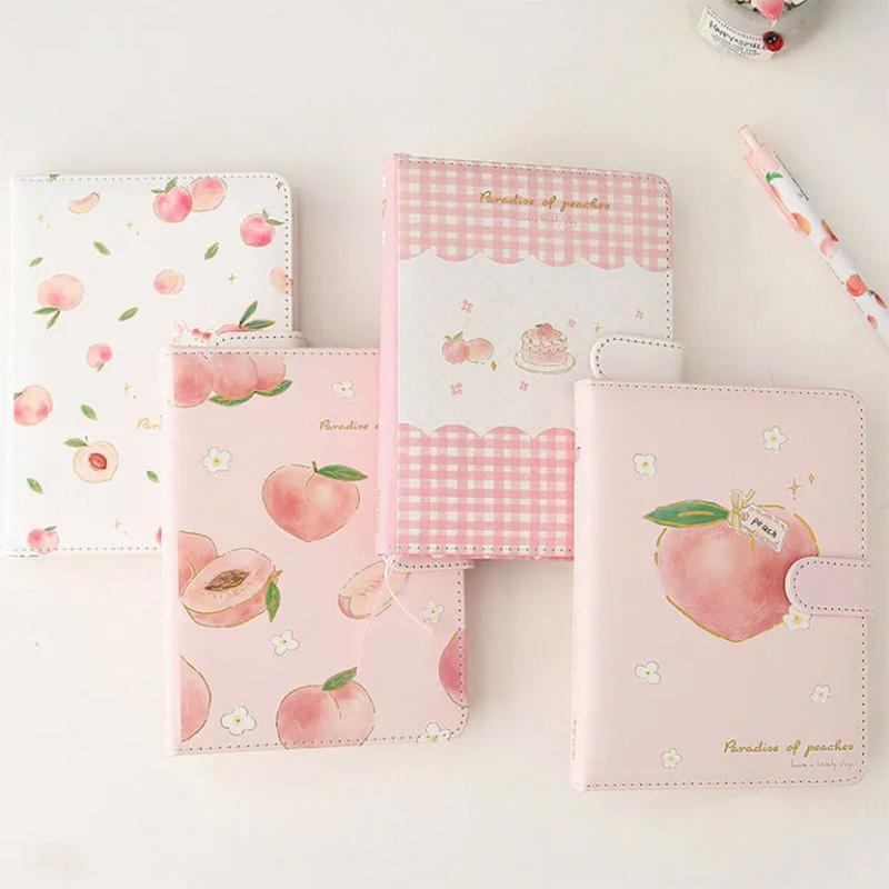 Notebook A5 Magnetic Buckle This Small Fresh PU Leather Diary Student Girl Heart Note Book