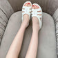 Sandals Female Summer Simple Slope with Non-slip Plastic Soft Bottom Thick Heel Middle-aged Mother Sandals Outside The Workshop