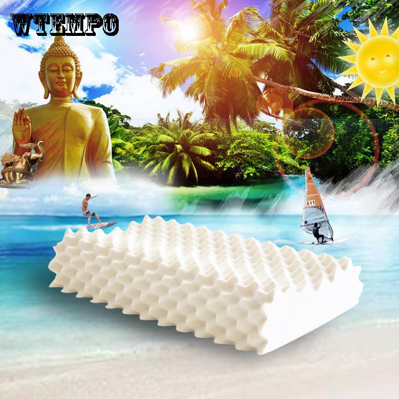 Latex Pillow Adult Rubber Pillow Protect Cervical Pillow Massage Pillow Thailand Natural