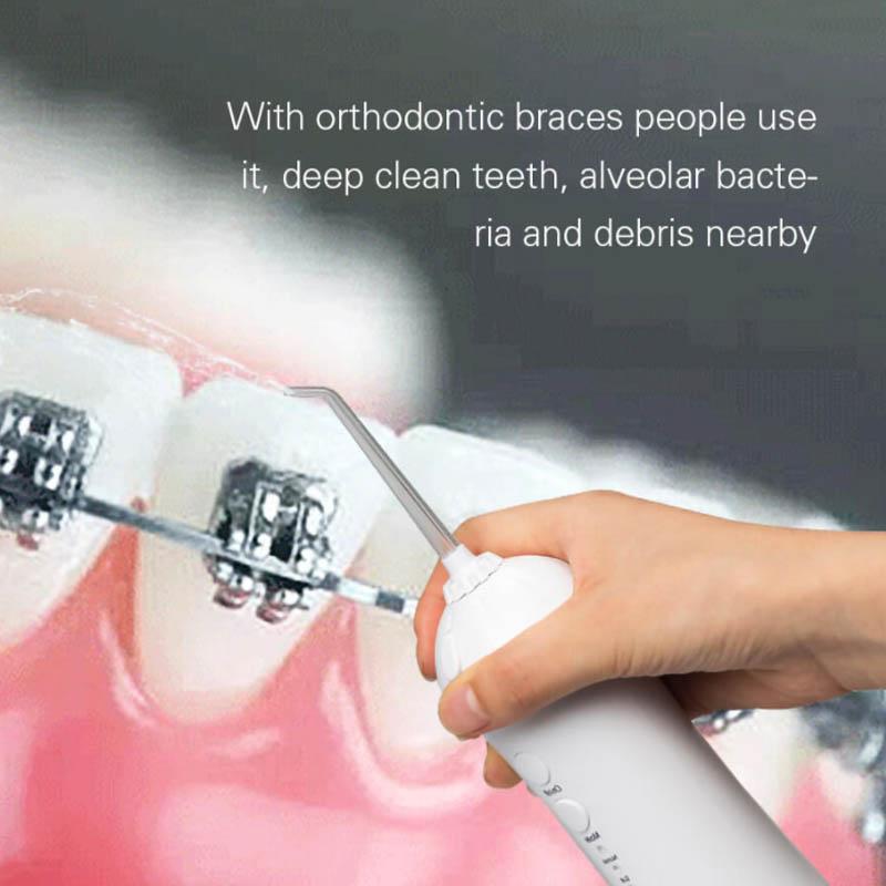 Electric Flushing Device Interdental Irrigator Orthodontic Portable Washing Device Water Dental Flossing Artifact
