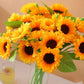 Sunflower Simulation Flower Sunflower Hand Bouquet Fake Flower Bouquet Picnic Photo Props Decorations Home Decoration