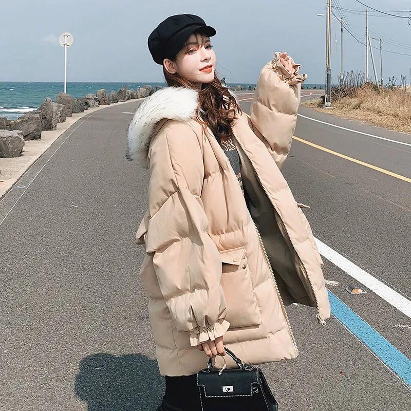 Women's Winter Korean Style Bread Coat Loose Padded Down Coat Jacket
