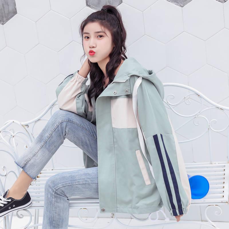 Jackets Coats Autumn Fashion Hooded Windbreaker Jacket Pockets Casual Long Sleeves Coats Outwear