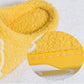 Autumn and Winter Cotton Slippers for Men and Women Cute Indoor Embroidered Non-slip Warm Couple Slippers