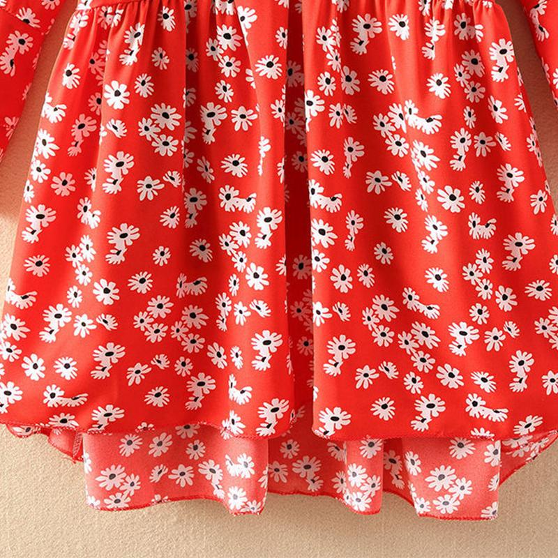 Floral chiffon shirt female summer student large size loose shirt short-sleeved top