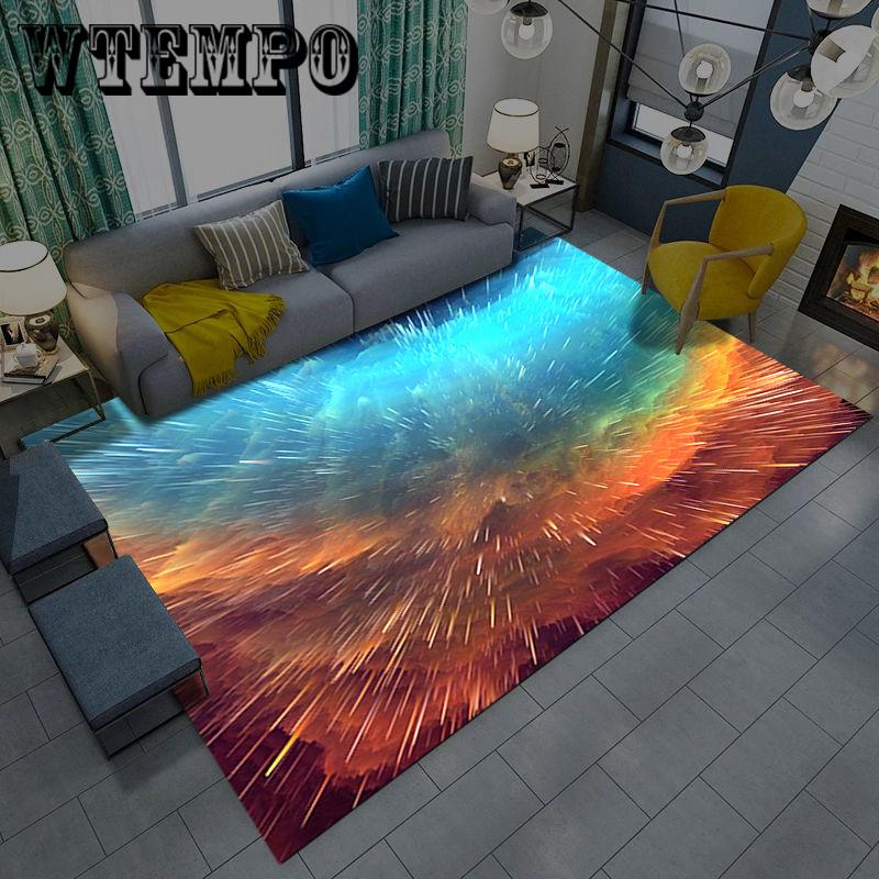 Modern Home Mat 3D Printed Area Rugs Galaxy Space Large Carpets For Living Room Bedroom Tatam