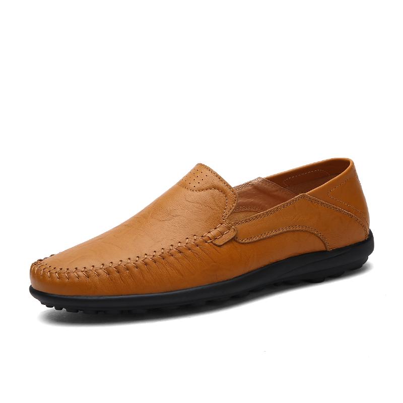 Soft Soles and Soft Leather Breathable Shoes for Men, Casual Shoes with Comfortable Shoes for Men