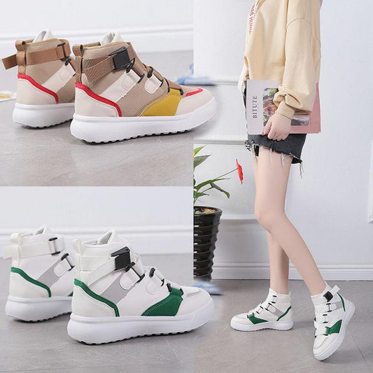 High-top Shoes Female Autumn Winter Martin Boots Harajuku Style All-match Sport Shoes Casual Shoes