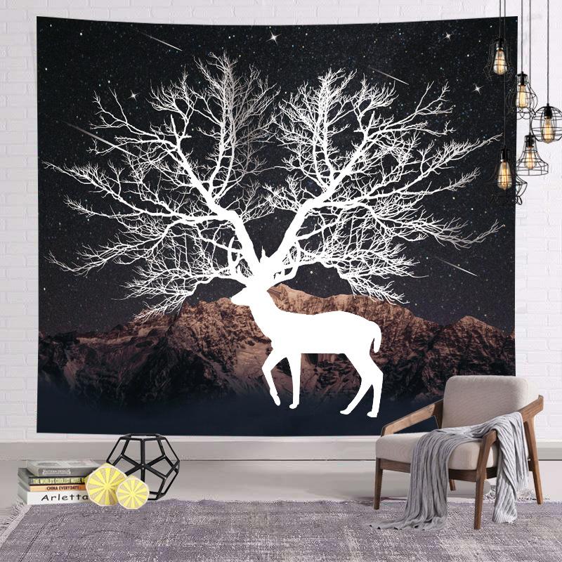 Nordic Starry Sky Background Hanging Cloth Dormitory Renovation Room Bedroom Tapestries