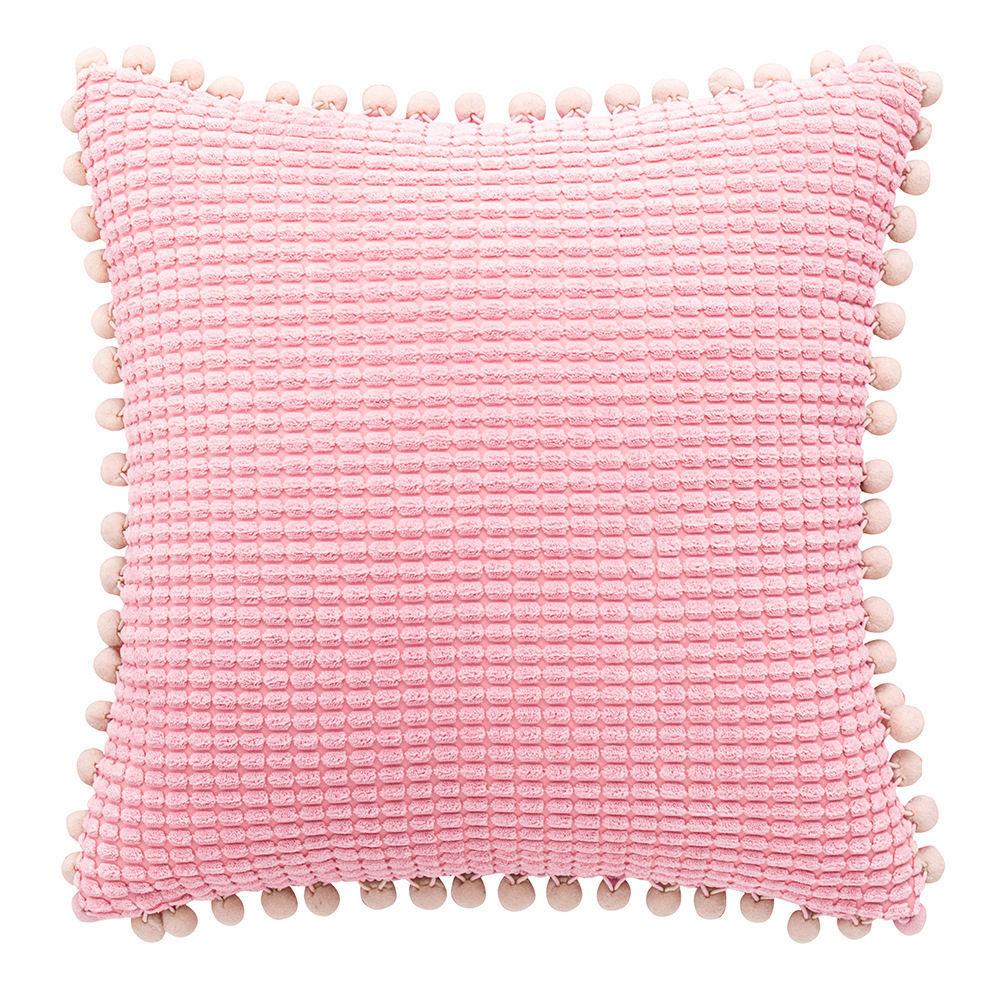 Ball Corduroy Throw Pillow Nordic Square Living Room Sofa Cushion Bed Lumbar Chair Soft Cushion