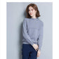 Pullover Leisure Simple Loose Thick Half Turtleneck Long Sleeve Comfort Bottom Womens Sweater